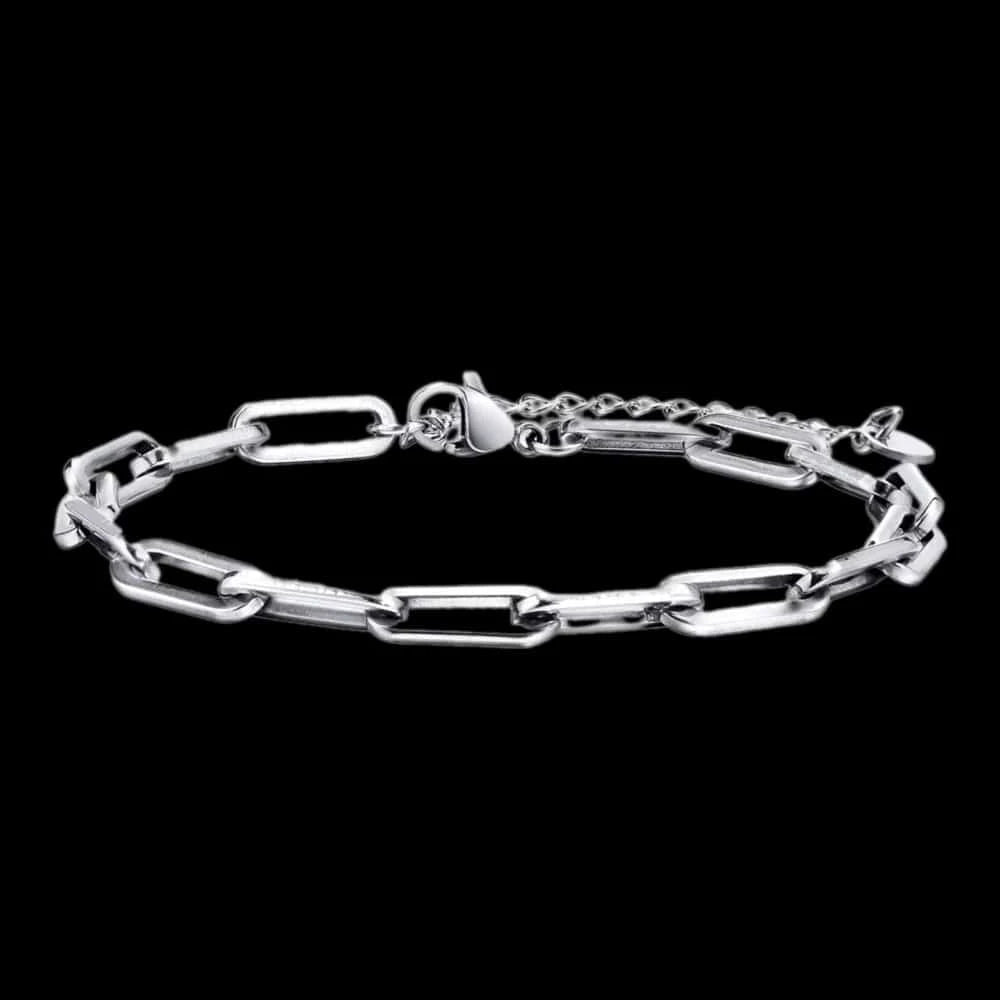 Drice Jewelry | דרייס תכשיטים צמיד לגבר צמיד חוליות פנטום בציפוי זהב לבן