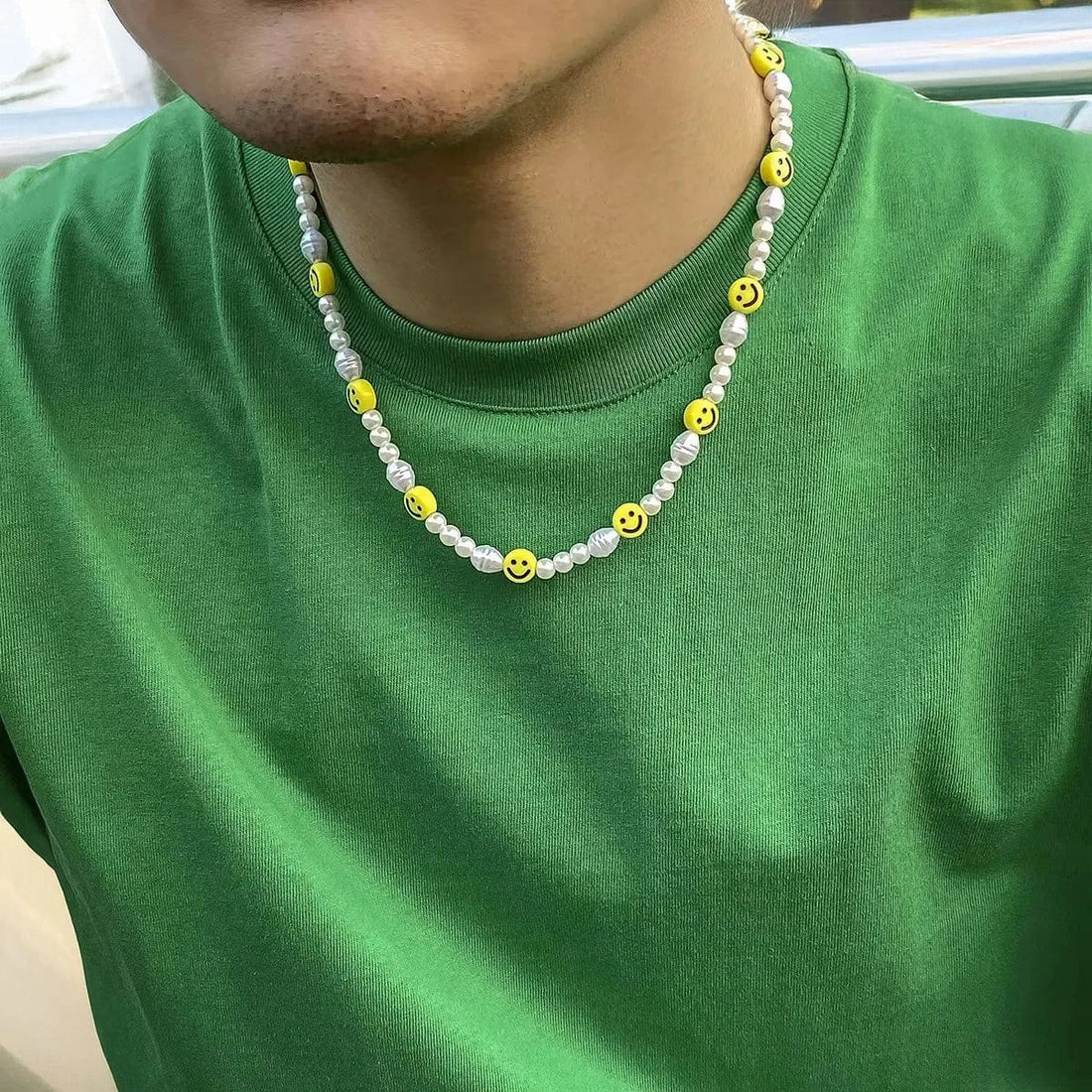 Drice Jewelry | דרייס תכשיטים שרשרת פנינים סמיילי