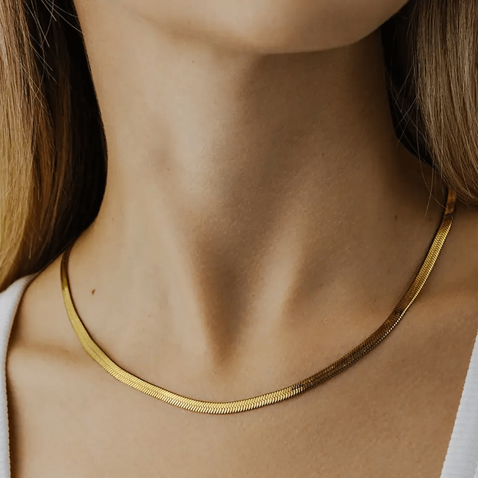 Drice Jewelry | דרייס תכשיטים שרשרת נחש לאישה | צבע זהב