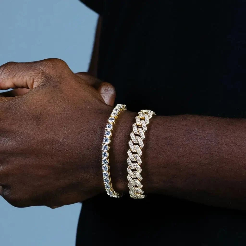 Drice Jewelry | דרייס תכשיטים צמיד לגבר 20 ס"מ LONDON x TENNIS | צבע זהב