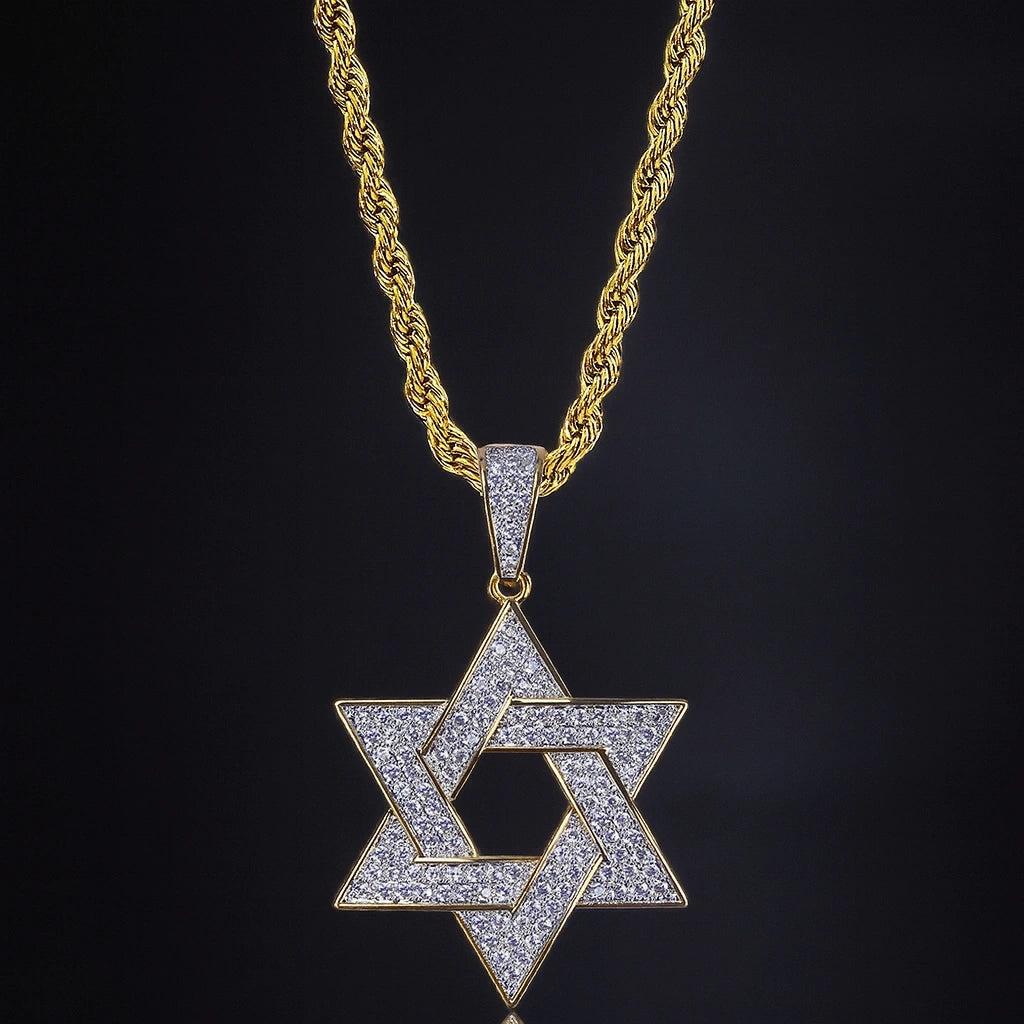 שרשרת אייס מגן דוד זהב