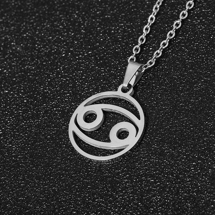 Drice Jewelry | דרייס תכשיטים שרשרת יוקרתית מזל סרטן | שרשרת יוקרתית בצבע כסף לאישה