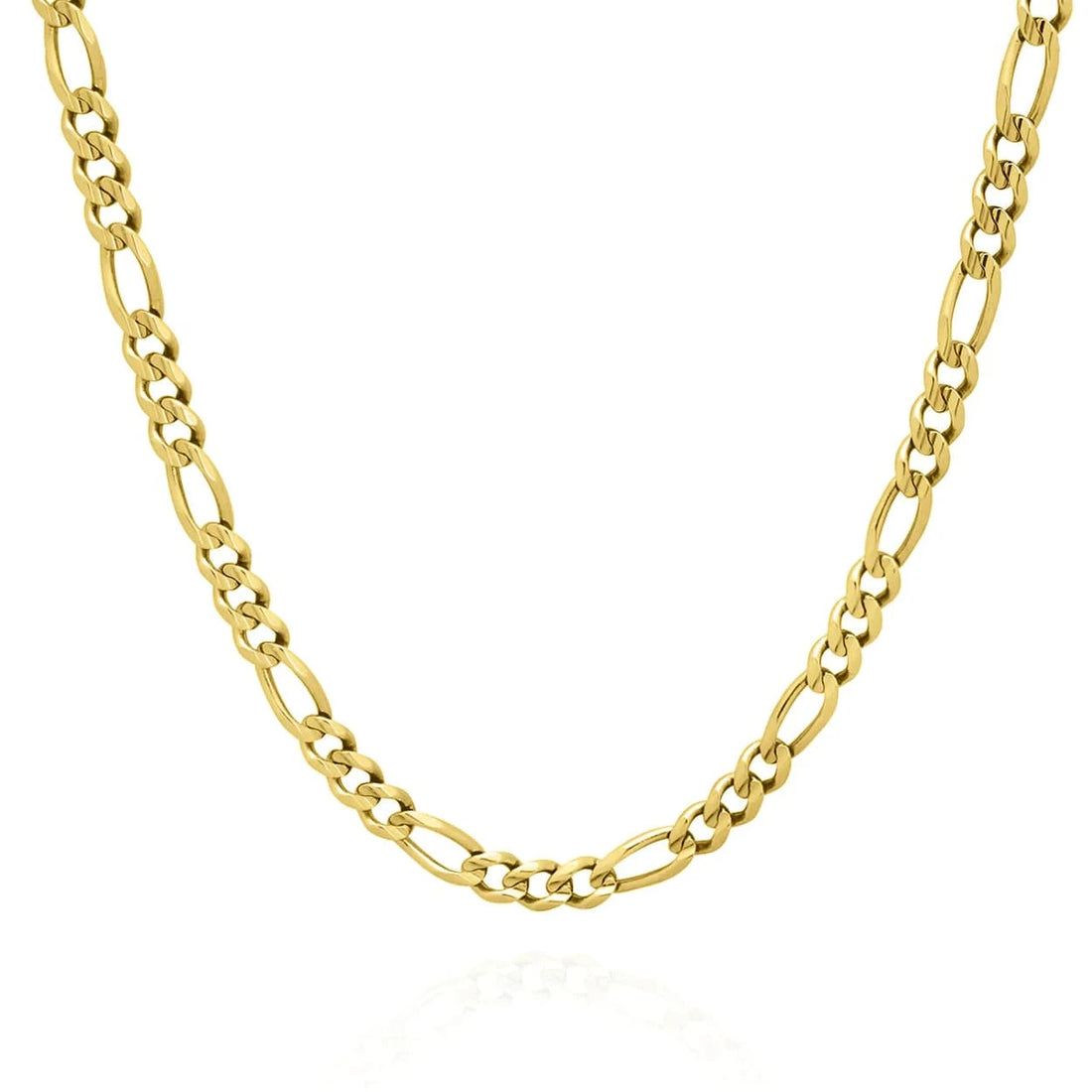 Drice Jewelry | דרייס תכשיטים שרשרת 56 ס"מ | 22 אינצ' שרשרת פיגארו 4 מ"מ | צבע זהב
