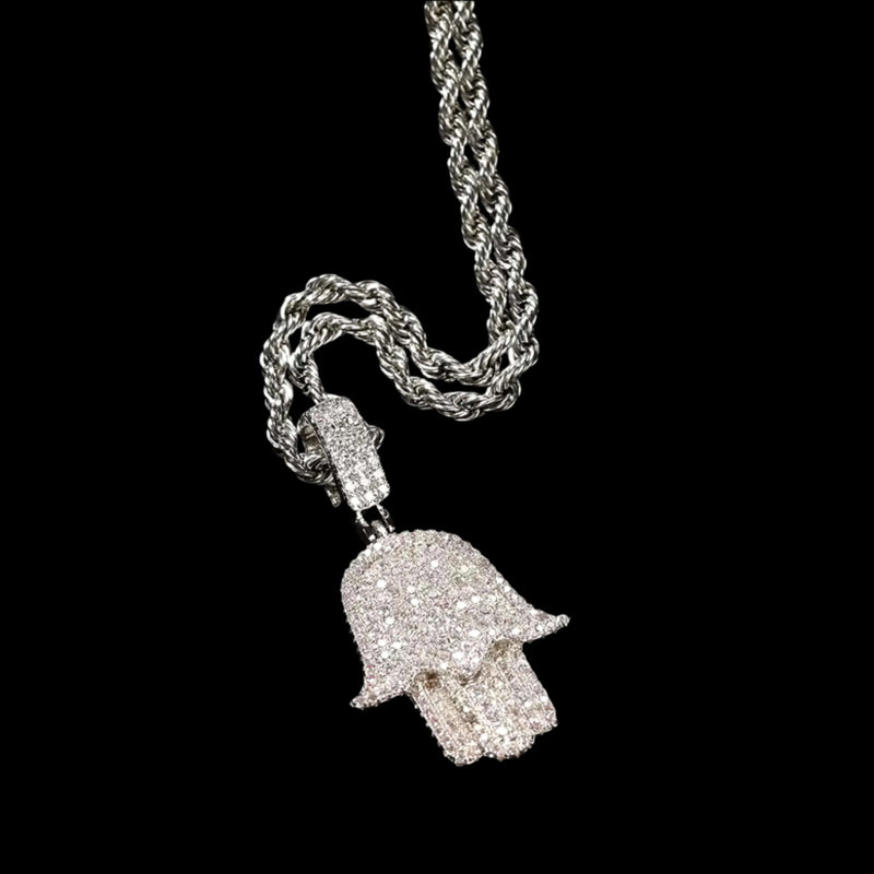 Drice Jewelry | דרייס תכשיטים שרשרת שרשרת חבלים שרשרת חמסה ™ | זהב לבן