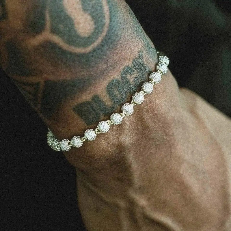 Drice Jewelry | דרייס תכשיטים צמיד לגבר צמיד ™MONACO | זהב לבן