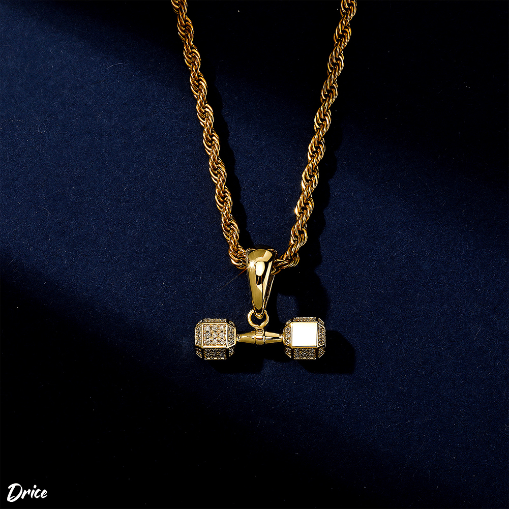 Drice Jewelry | דרייס תכשיטים שרשרת שרשרת לגבר | משקולת בצבע זהב