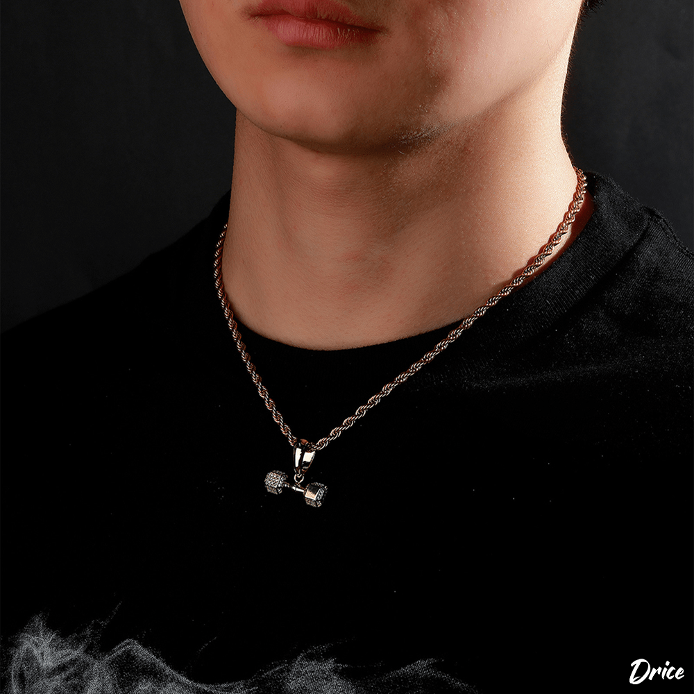 Drice Jewelry | דרייס תכשיטים שרשרת שרשרת לגבר | משקולת בצבע כסף