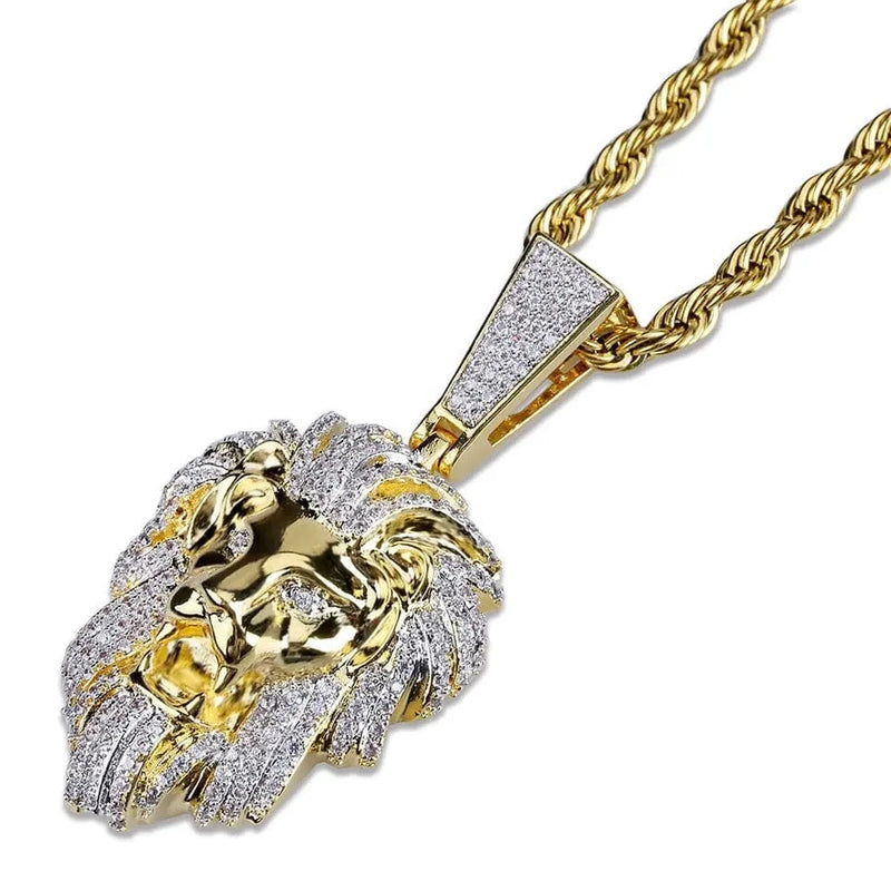 Drice Jewelry | דרייס תכשיטים שרשרת שרשרת יוקרתית אריה לגבר | צבע זהב