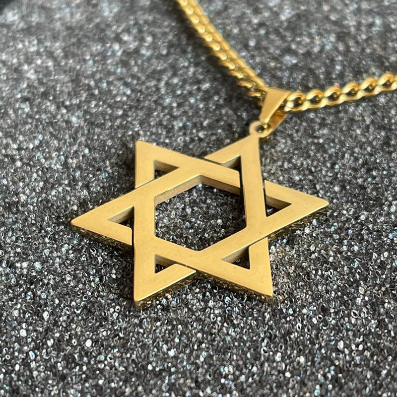 Drice Jewelry | דרייס תכשיטים שרשרת שרשרת יוקרתית מגן דוד בצבע זהב