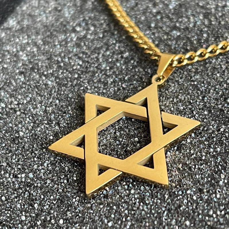 Drice Jewelry | דרייס תכשיטים שרשרת שרשרת יוקרתית מגן דוד בצבע זהב