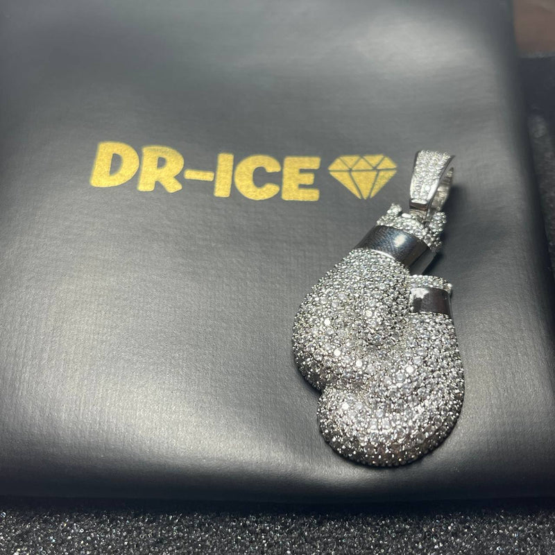 Drice Jewelry | דרייס תכשיטים שרשרת שרשרת כפפות אגרוף יוקרתית לגבר | צבע כסף