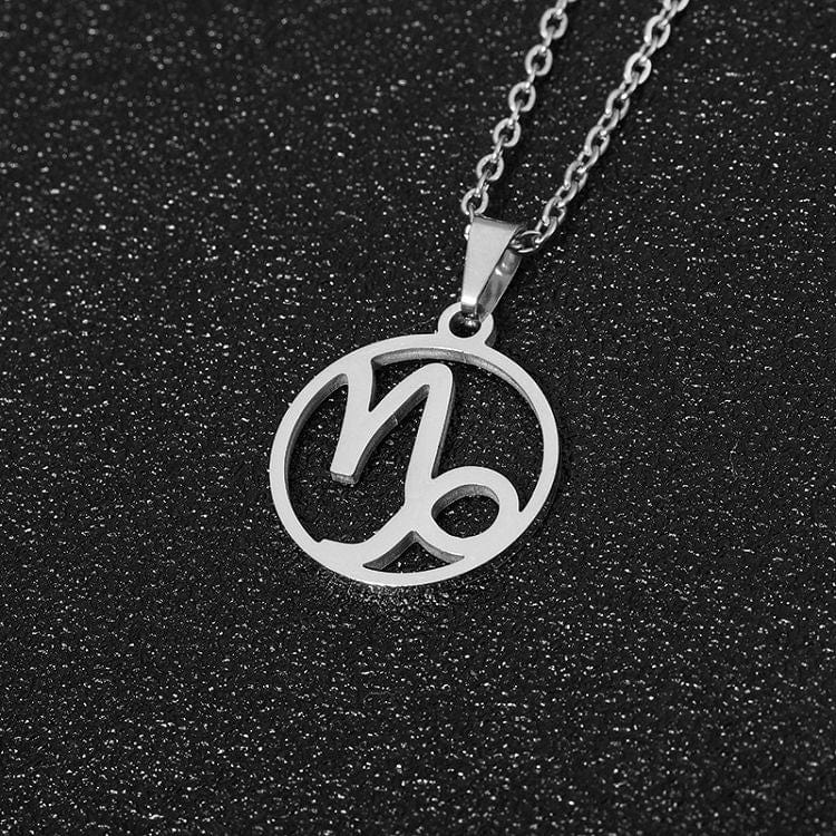 Drice Jewelry | דרייס תכשיטים שרשרת שרשרת יוקרתית מזל גדי | שרשרת יוקרתית בצבע כסף לאישה