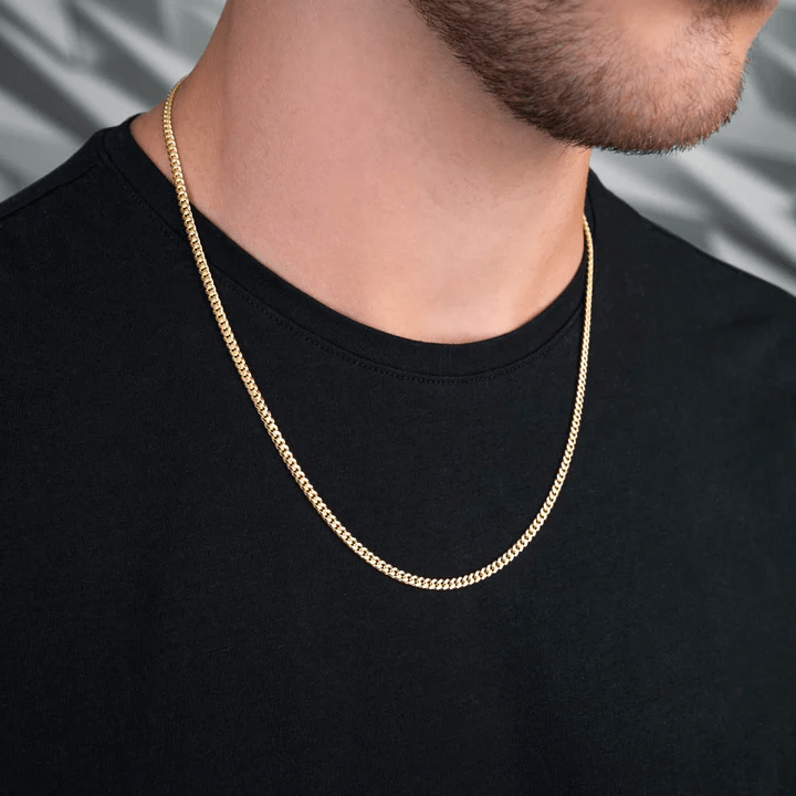 Drice Jewelry | דרייס תכשיטים שרשרת שרשרת חוליות יוקרתית לגבר | בצבע זהב