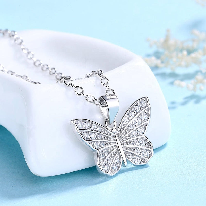 Drice Jewelry | דרייס תכשיטים שרשרת לאישה | שרשרת פרפר כסף